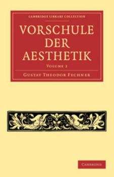 Paperback Vorschule Der Aesthetik [German] Book