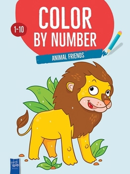 Paperback Color by Number Animal Friends Book