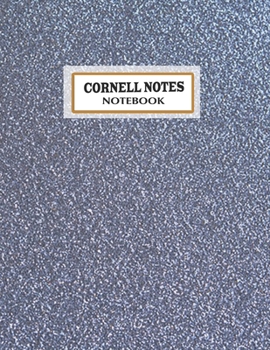 Paperback Cornell Notes Notebook: Pretty sparkling cover Cornell Note Paper Notebook. Cute Girly Large College Ruled Medium Lined Journal Note Taking Sy Book