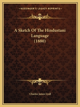 Paperback A Sketch Of The Hindustani Language (1880) Book