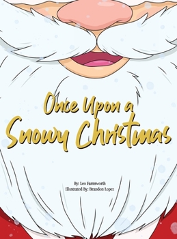 Hardcover Once Upon a Snowy Christmas [Large Print] Book