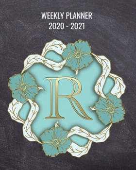 Paperback 2020-2021 Weekly Planner: 2 Year Weekly & Monthly View Organizer & Agenda with To-Do's - Monogram Letter R Book