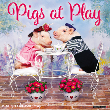 Calendar Pigs at Play Wall Calendar Book