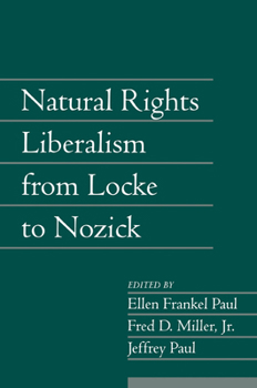 Paperback Natural Rights Liberalism from Locke to Nozick: Volume 22, Part 1 Book