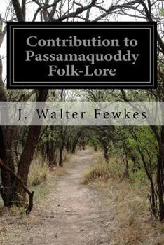 Paperback Contribution to Passamaquoddy Folk-Lore Book