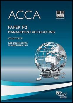 Paperback ACCA - F2 Management Accounting: Study Text Book