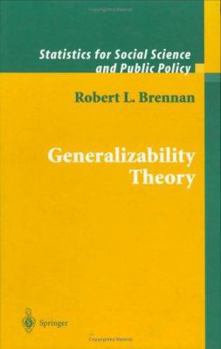 Generalizability Theory - Book  of the Statistics for Social and Behavioral Sciences