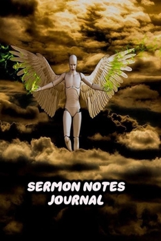 Paperback Sermon Notes Journal: For Women Prayer Notebook Worship Activity Book - In The Sky Cover Print Book
