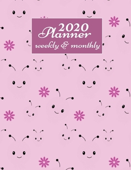 Paperback 2020 Planner Weekly And Monthly: 2020 Daily Weekly And Monthly Planner Calendar January 2020 To December 2020 - 8.5" x 11" Sized - Cute Butterfly Gift Book