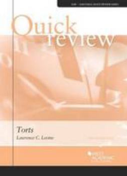 Paperback Levine's Sum and Substance Quick Review on Torts, 5th (Due Out Mid August) Book