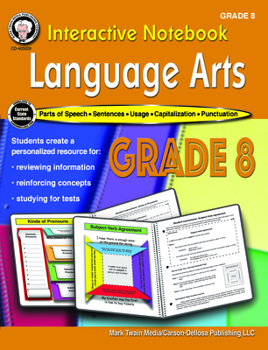 Paperback Interactive Notebook: Language Arts Resource Book, Grade 8 Book