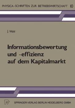 Paperback Informationsbewertung Und -Effizienz Auf Dem Kapitalmarkt [German] Book