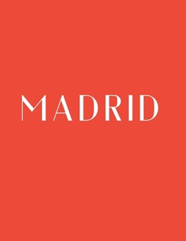 Paperback Madrid: A Decorative Book │ Perfect for Stacking on Coffee Tables & Bookshelves │ Customized Interior Design & Hom Book