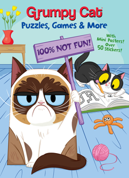 Paperback Grumpy Cat Puzzles, Games & More (Grumpy Cat) Book