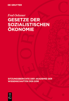 Hardcover Gesetze Der Sozialistischen Ökonomie: Vortrag Und Diskussionsbeiträge [German] Book
