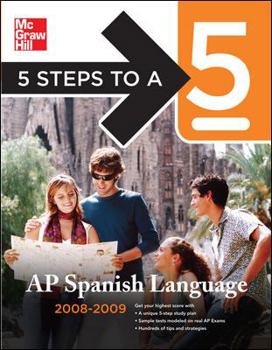 Paperback 5 Steps to a 5: AP Spanish Language Book