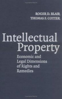 Hardcover Intellectual Property: Economic and Legal Dimensions of Rights and Remedies Book