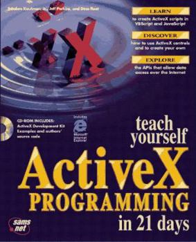 Paperback Teach Yourself Active X Programming in 21 Days: With CDROM Book