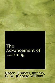 The Advancement of Learning