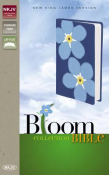 Imitation Leather Bloom Collection Bible-NKJV-Forget Me Not Book