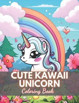 Paperback Cute Kawaii Unicorn Coloring Book: 100+ High-quality Illustrations for All Ages Book