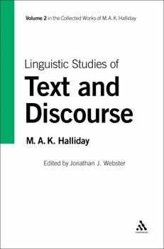 Paperback Linguistic Studies of Text and Discourse Book