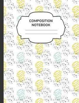 Paperback Composition Notebook: College Ruled Narrow Line Comp Books for School - Yellow Spring Ink Book