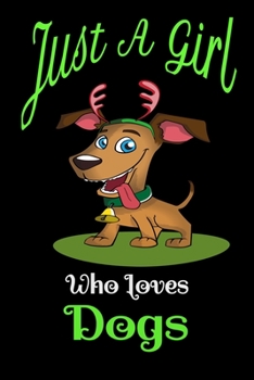 Just a girl who loves dogs notebook journal - dogs notebook journal for women - black: Cute dogs Wide Ruled Paper Notebook Journal | Nifty Baby Pink ... for Home School College for Writing Notes