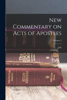 Paperback New Commentary on Acts of Apostles; Volume 2 Book