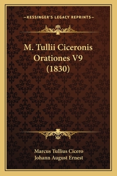 Paperback M. Tullii Ciceronis Orationes V9 (1830) Book