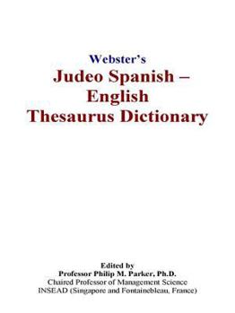 Paperback Webster’s Judeo Spanish - English Thesaurus Dictionary Book