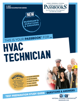 Paperback HVAC Technician (C-4827): Passbooks Study Guide Volume 4827 Book
