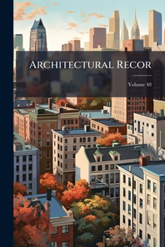 Paperback Architectural Recor; Volume 48 Book
