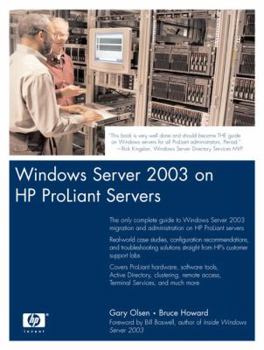 Paperback Windows Server 2003 on HP Proliant Servers Book