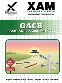 Paperback GACE Basic Skills 200, 201, 202 Book