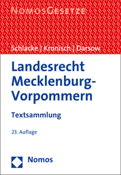 Paperback Landesrecht Mecklenburg-Vorpommern: Textsammlung [German] Book
