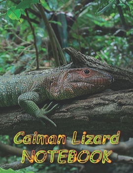 Caiman Lizard NOTEBOOK: Notebooks and Journals 110 pages (8.5"x11")