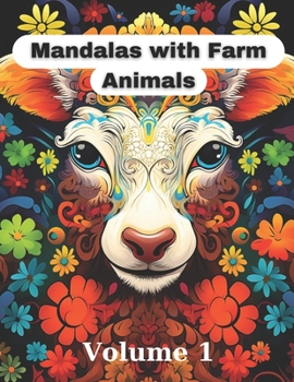 Paperback Mandalas with Farm Animals Book