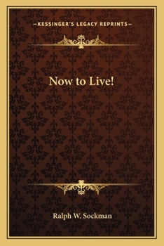 Paperback Now to Live! Book