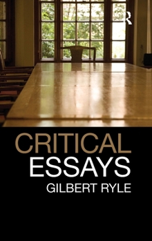 Hardcover Critical Essays: Collected Papers Volume 1 Book