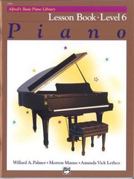 Paperback Alfred's Basic Piano Library Lesson Book, Bk 6 Book