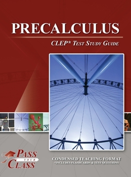 Hardcover Precalculus CLEP Test Study Guide Book