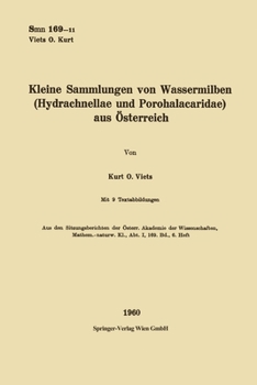 Paperback Kleine Sammlungen von Wassermilben (Hydrachnellae und Porohalacaridae) aus Österreich [German] Book