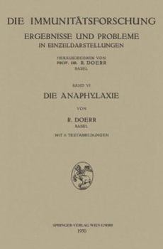 Paperback Die Anaphylaxie [German] Book