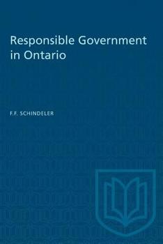 Paperback Responsible Government in Ontario Book