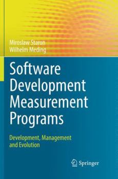 Paperback Software Development Measurement Programs: Development, Management and Evolution Book