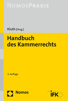 Hardcover Handbuch Des Kammerrechts [German] Book