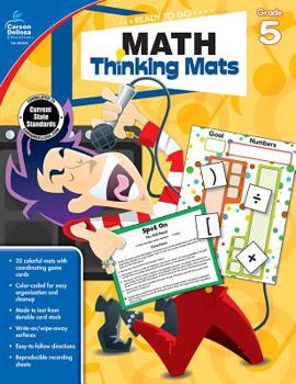 Paperback Math Thinking Mats, Grade 5 Book