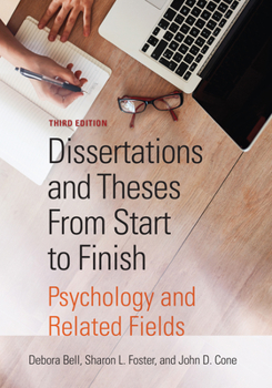 Paperback Dissertations and Theses from Start to Finish: Psychology and Related Fields Book