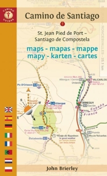 Paperback Camino de Santiago Maps - Mapas - Mappe - Mapy - Karten - Cartes: St. Jean Pied de Port - Santiago de Compostela Book